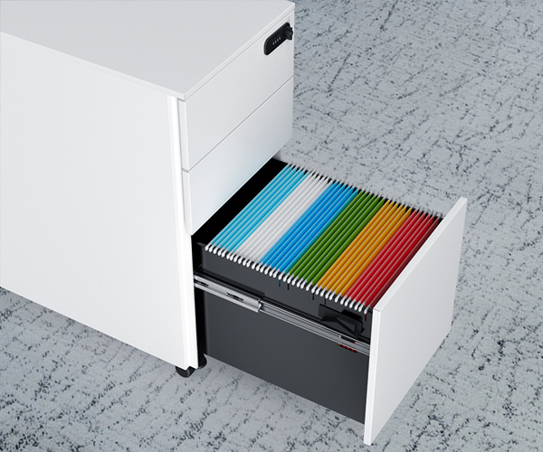 SOLOS file cabinet line fit perfectly under your desk for and organized storage solution