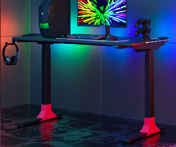 adjustable gaming desk